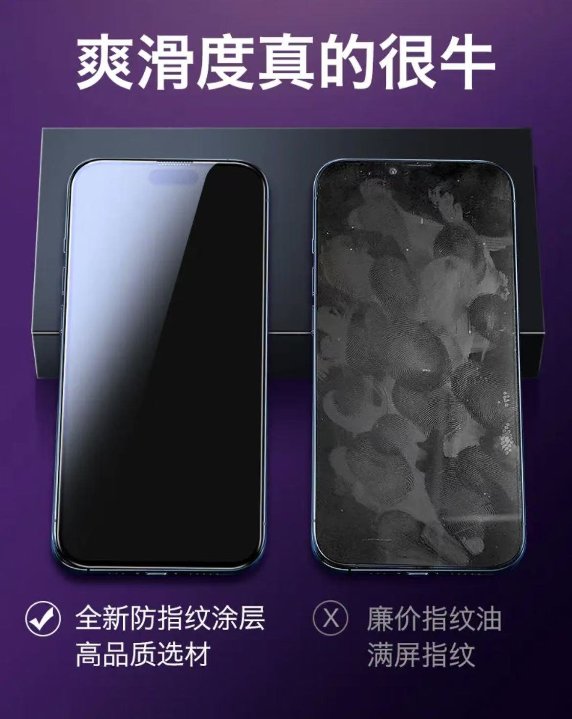 ollig·適用iPhone鋼化膜/防窺/8k超清/藍光 手機無塵艙全屏 - 图片 10