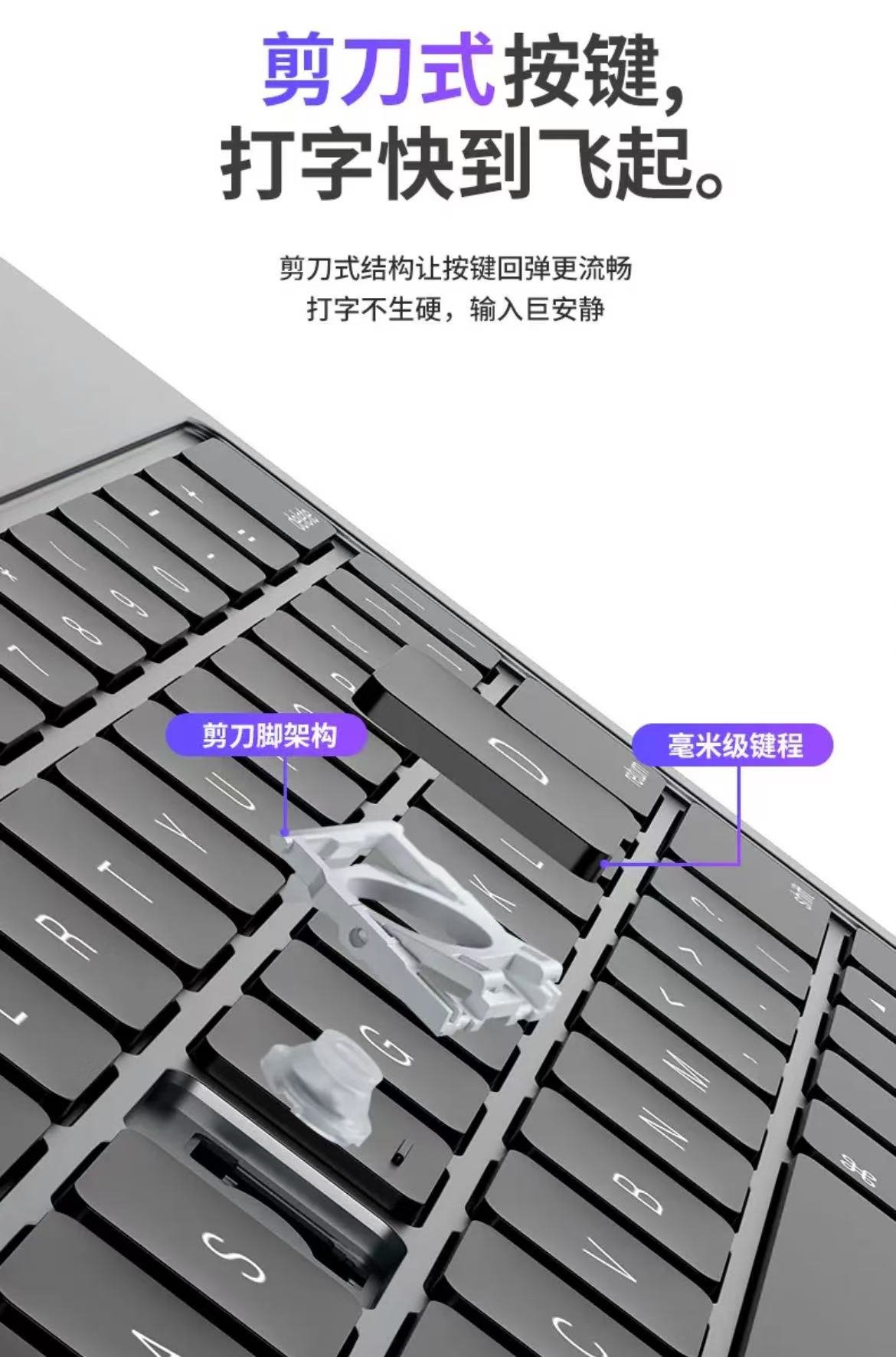 ollig·ipad妙控鍵盤觸點磁吸懸浮支架無需充電平板無線藍牙保護套 - 图片 14