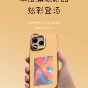 ollig·reinkstone彩色墨水屏手機殼智能投屏自主DIY防摔防指紋鏡頭金屬支架