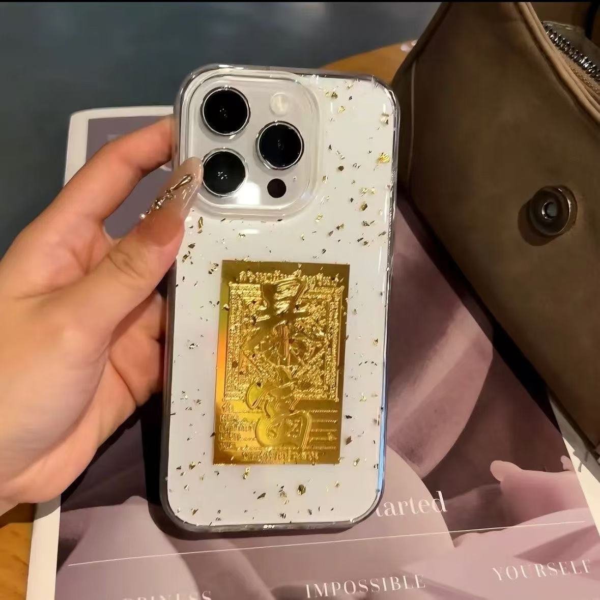 ollig·「新年限定」八方來財暴富日進鬥金iPhone滴膠手機殼 - 图片 3