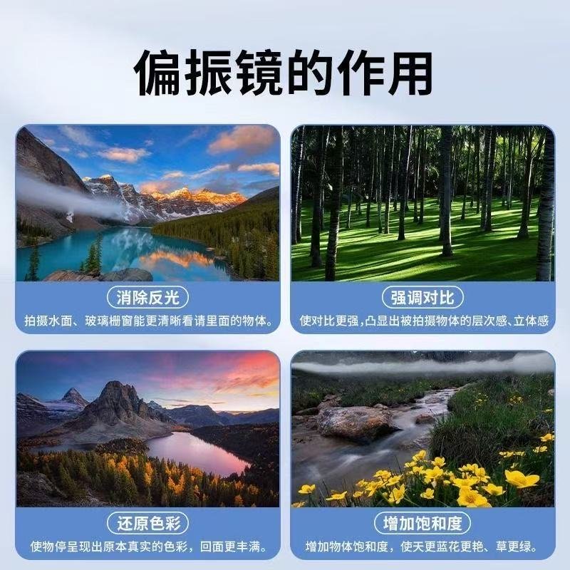 ollig·CPL偏振鏡頭過濾水面反光濾鏡通用手機偏光鏡拍玻璃植物降低反光 - 图片 2