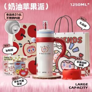 ollig·Bablov吸管保溫杯冰霸杯大容量不鏽鋼女生水杯噸噸桶陶瓷水壺