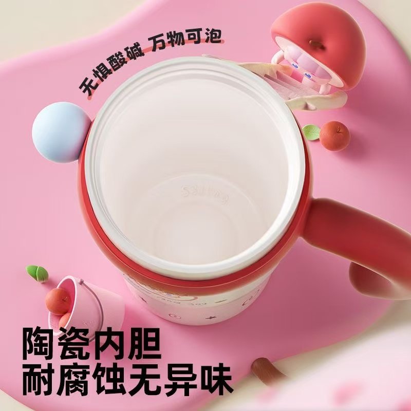 ollig·Bablov吸管保溫杯冰霸杯大容量不鏽鋼女生水杯噸噸桶陶瓷水壺 - 图片 5