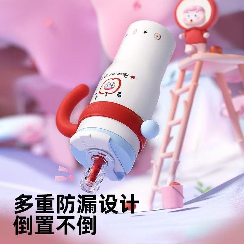 ollig·Bablov吸管保溫杯冰霸杯大容量不鏽鋼女生水杯噸噸桶陶瓷水壺 - 图片 4